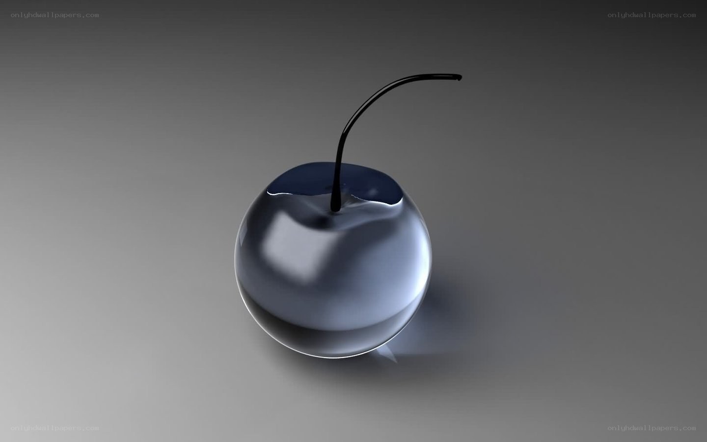 glass cherry sculpture