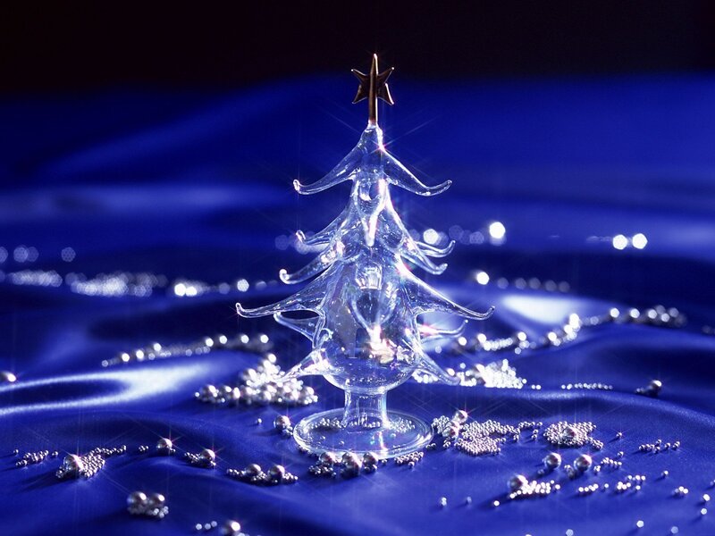 Glass Christmas tree decoration
