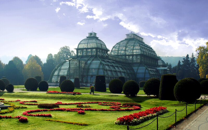 Glass Conservatory Building — Green