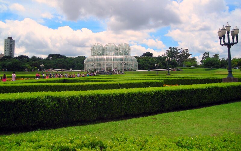 Glass Conservatory in Garden