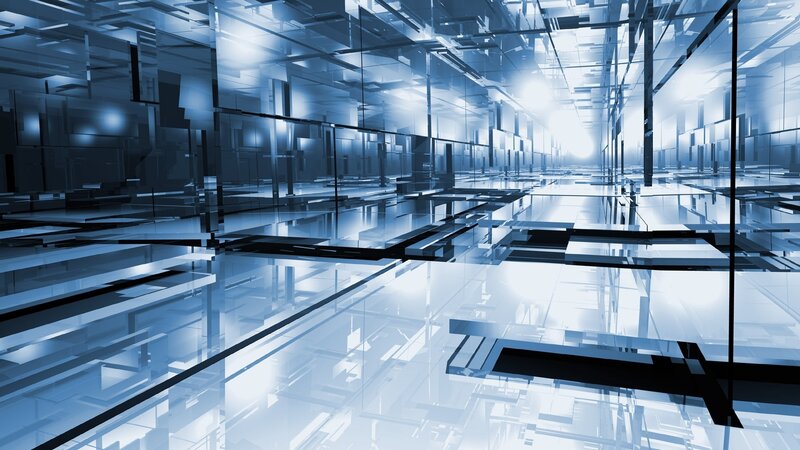 Glass Corridor Structure