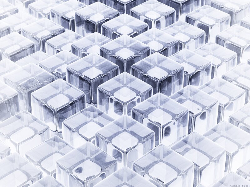 glass cubes pattern