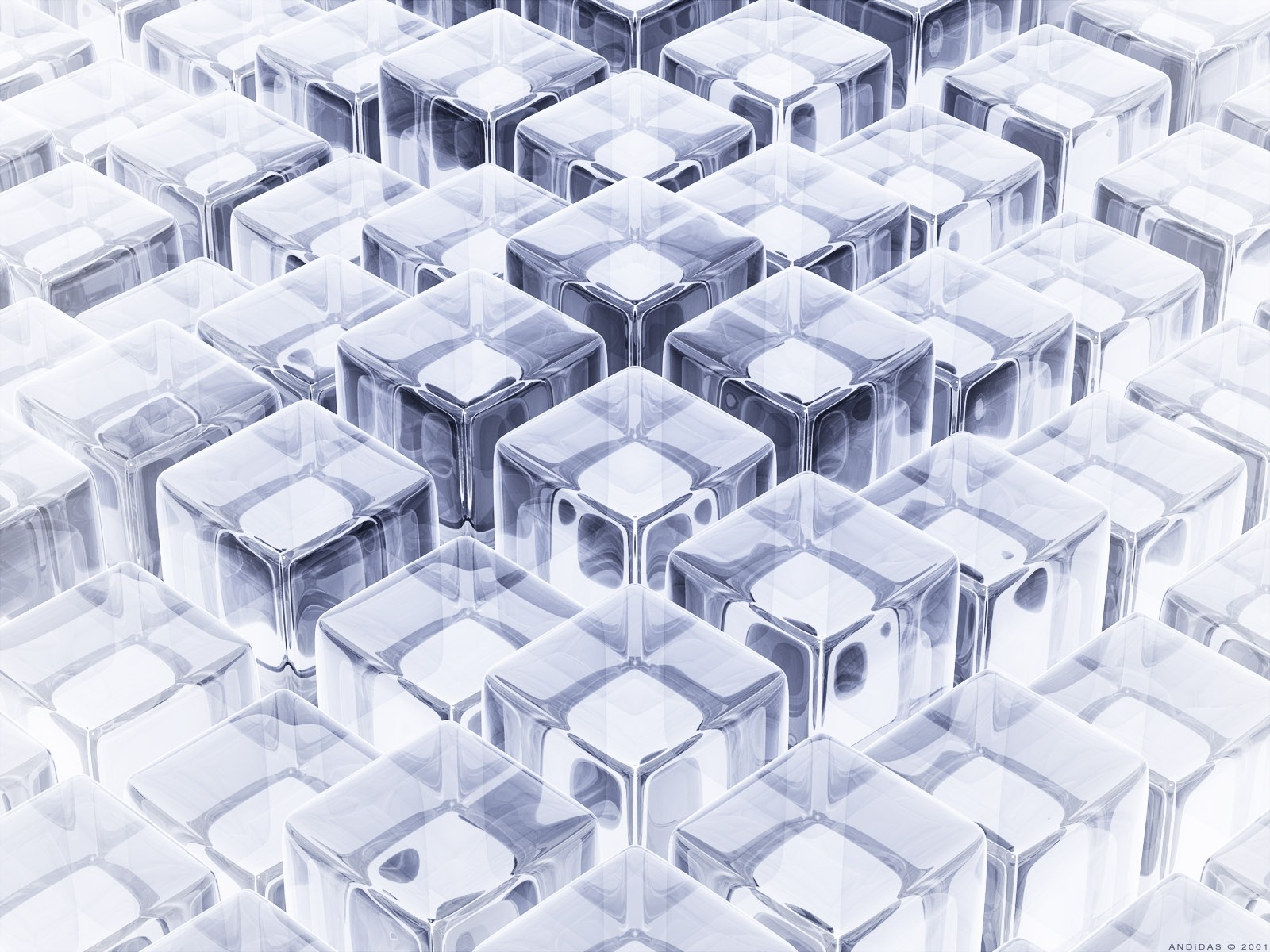 glass cubes pattern