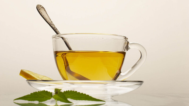 Glass Cup of Tea — Yellow