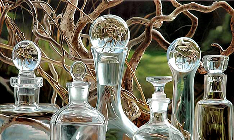 Glass Decanters with Stoppers