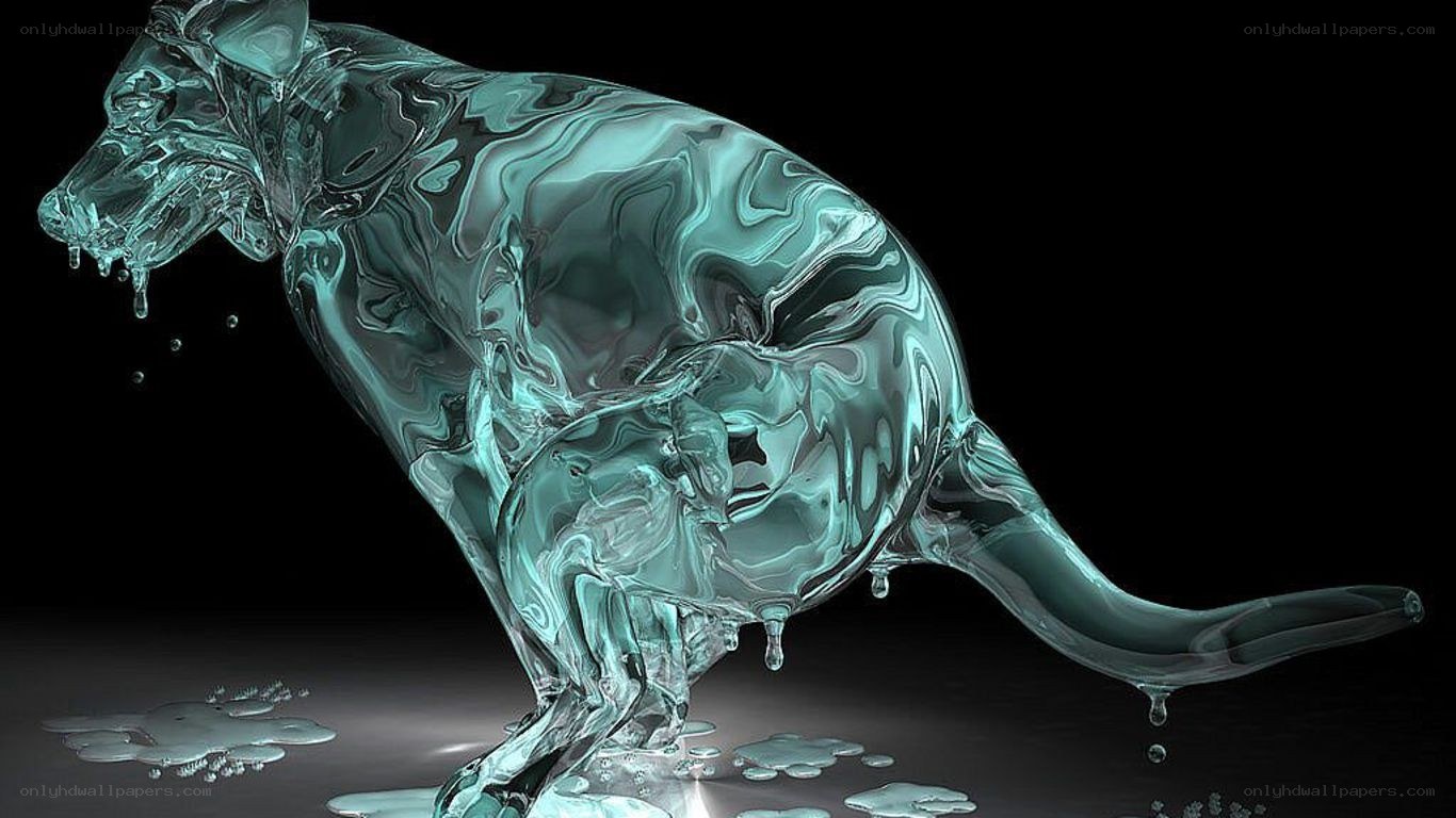 glass dog sculpture