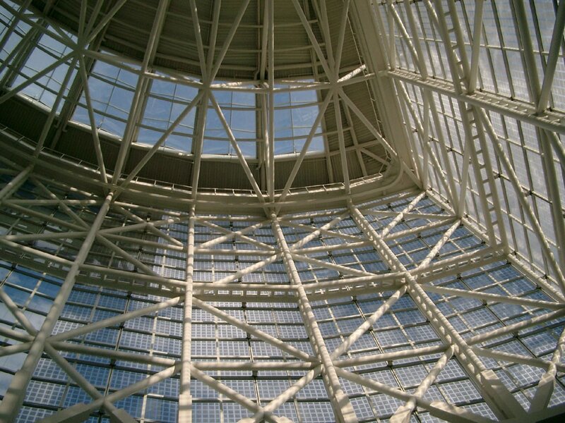 Glass Dome Ceiling — White, Serene