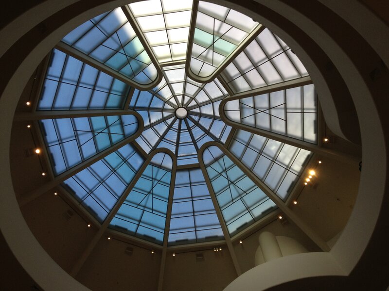 Glass Dome Ceiling — White