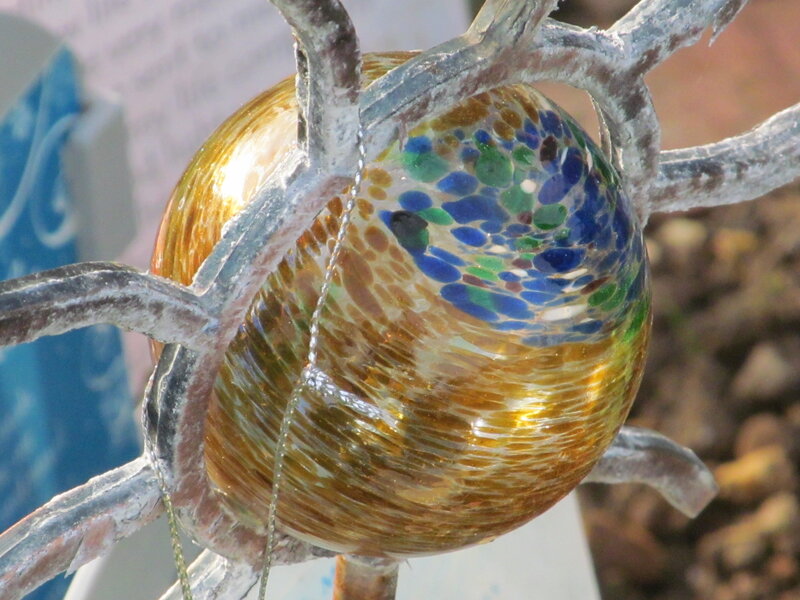 Glass Egg on Branch