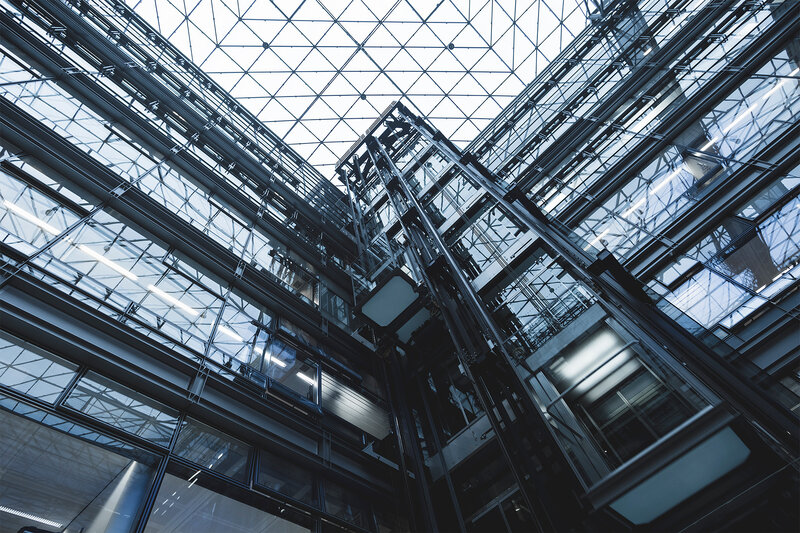Glass Elevator Shaft