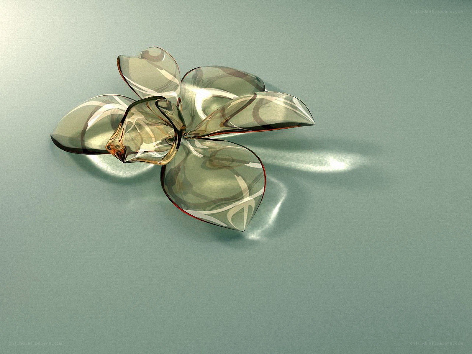 glass flower sculpture