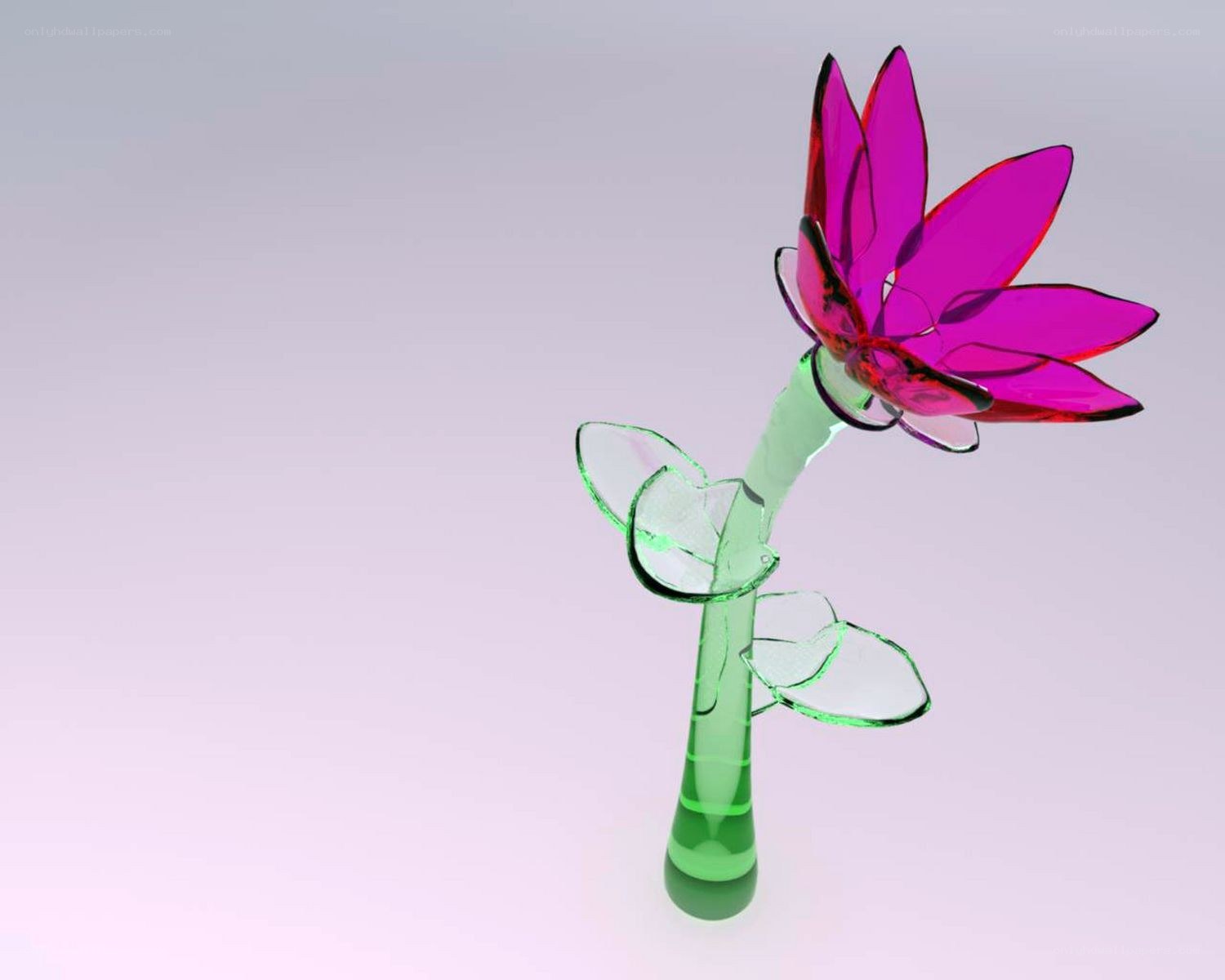glass flower sculpture
