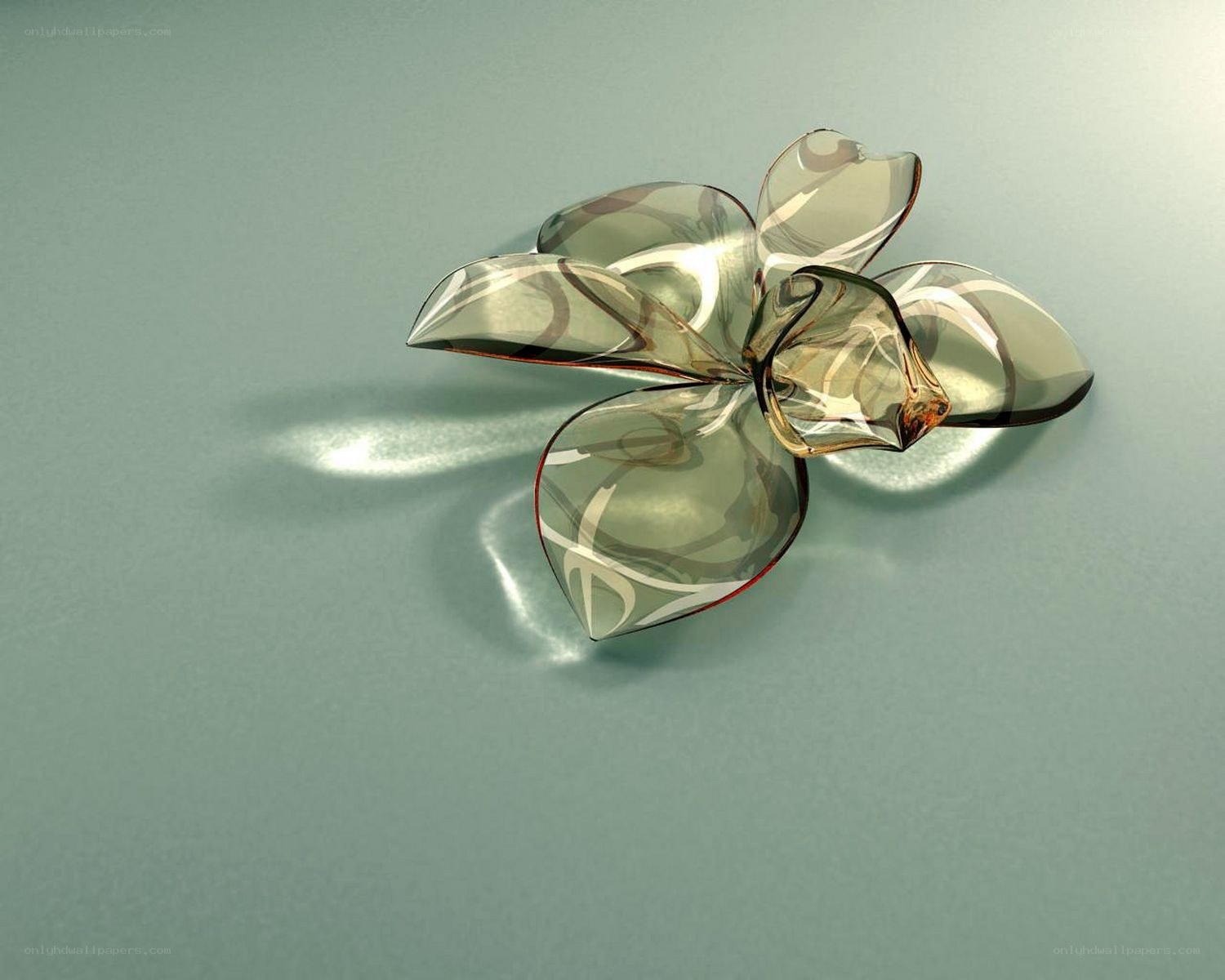 glass flower sculpture