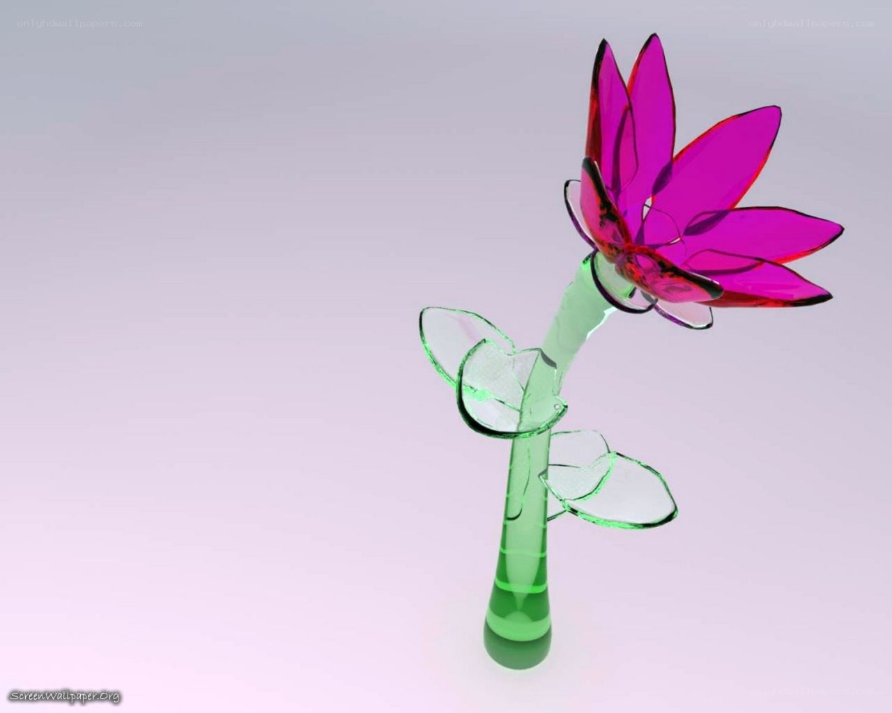 glass flower sculpture