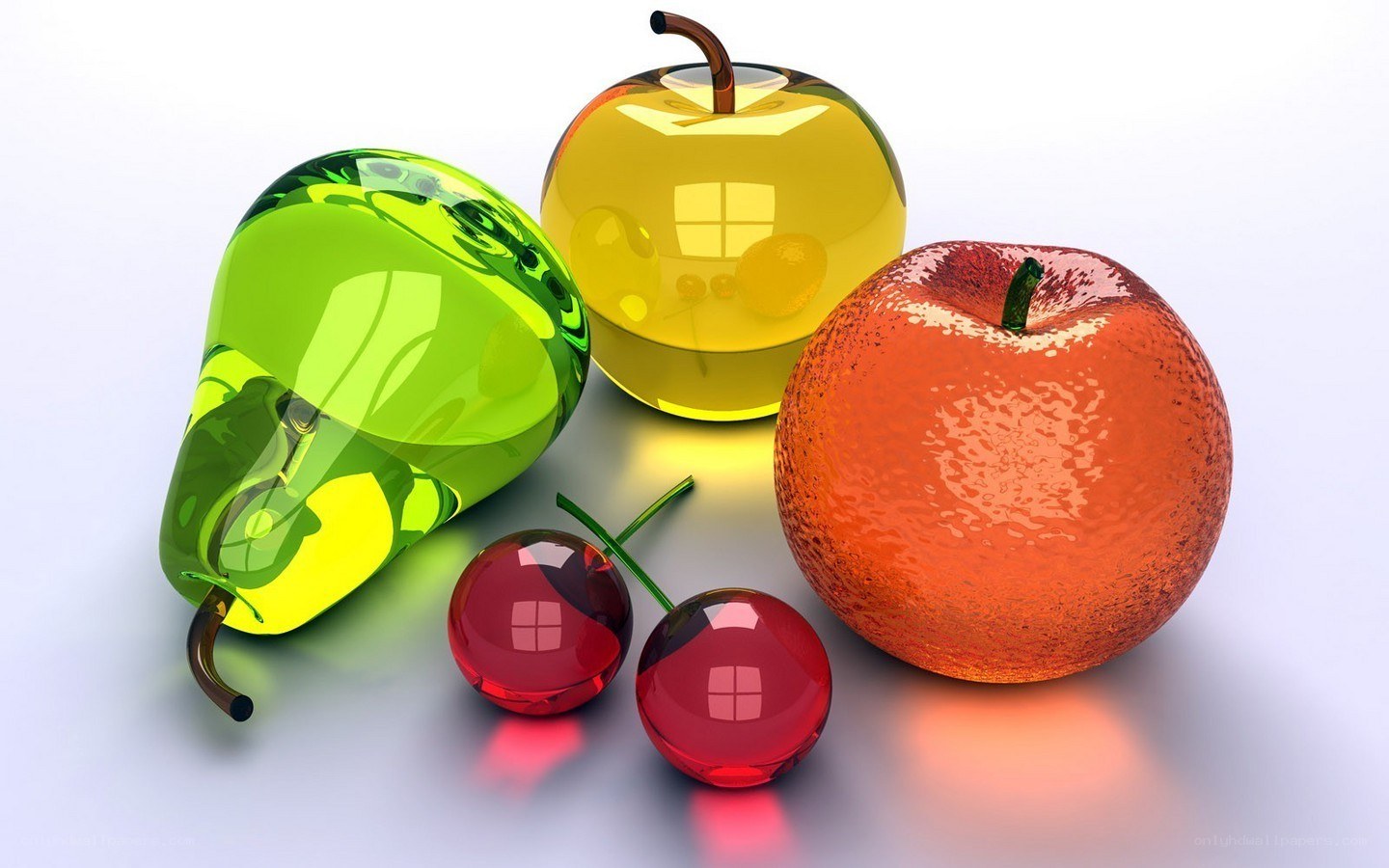 glass fruit still life