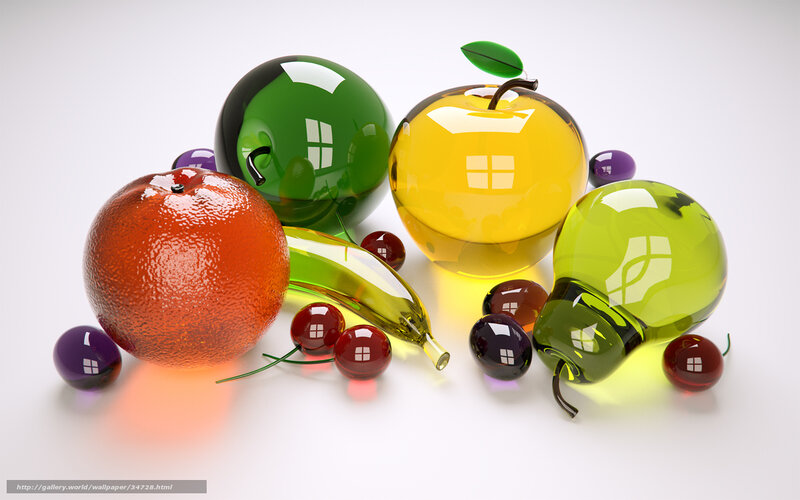 glass fruit still life
