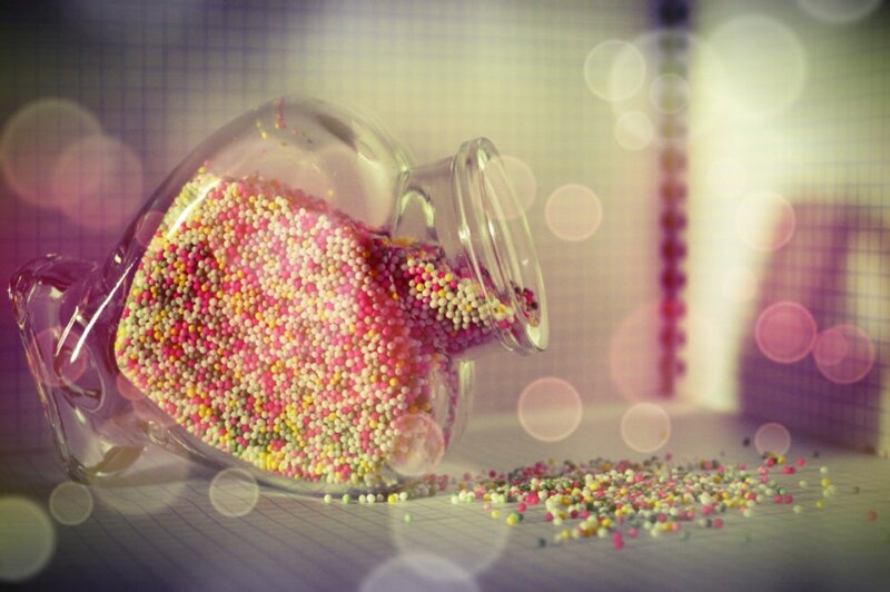 Glass Jar of Sprinkles