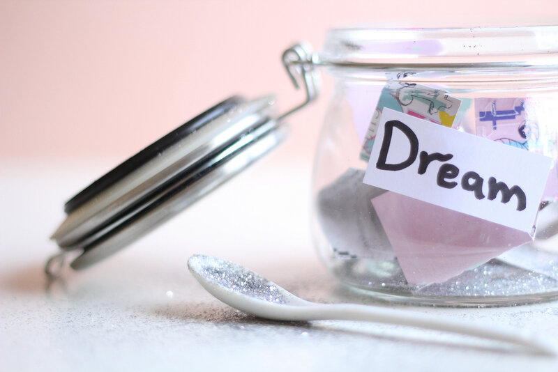 Glass Jar with Dream Notes