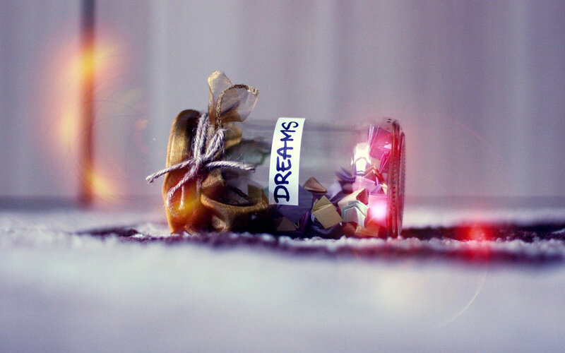 Glass Jar with Paper Wishes