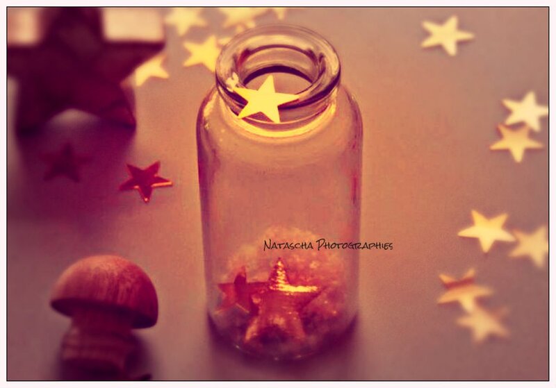 Glass Jar with Stars
