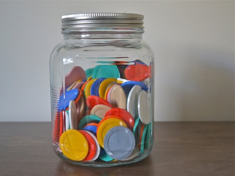 Glass Jar with Tokens