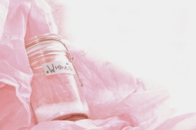 Glass Jar with Wishes