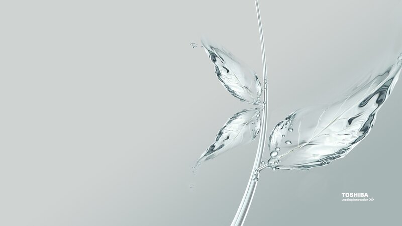 Glass Leaf Sculpture — Gray