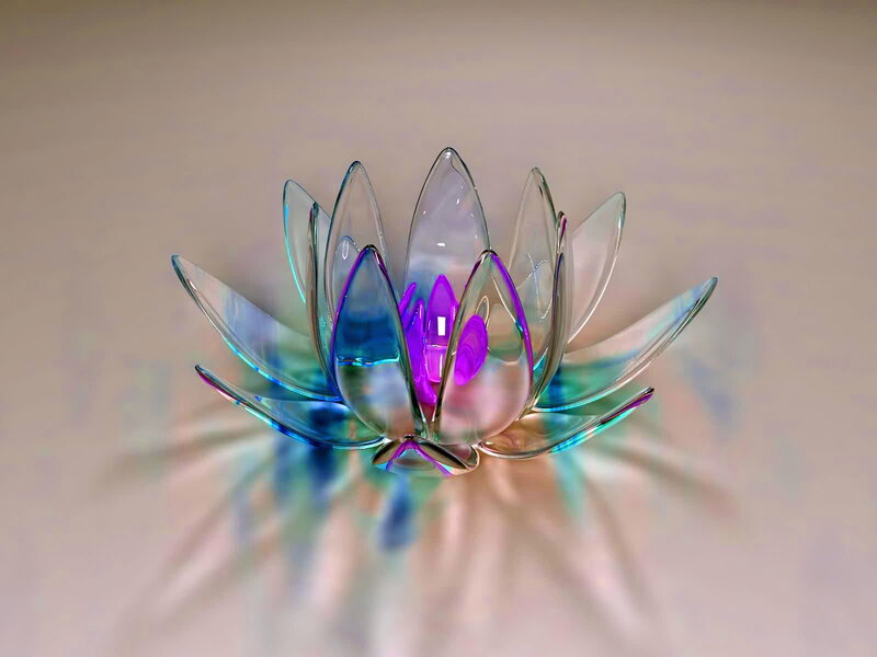 Glass Lotus Flower