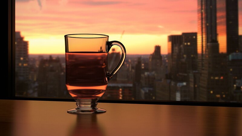 Glass Mug on Windowsill