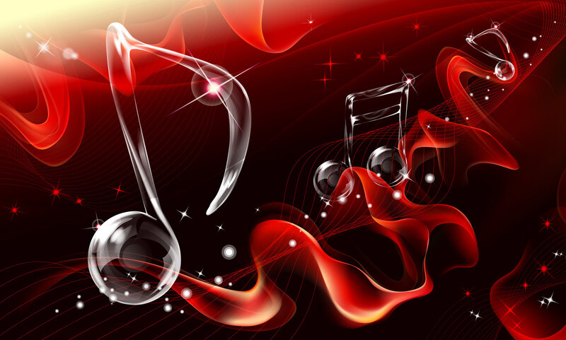 Glass Music Notes