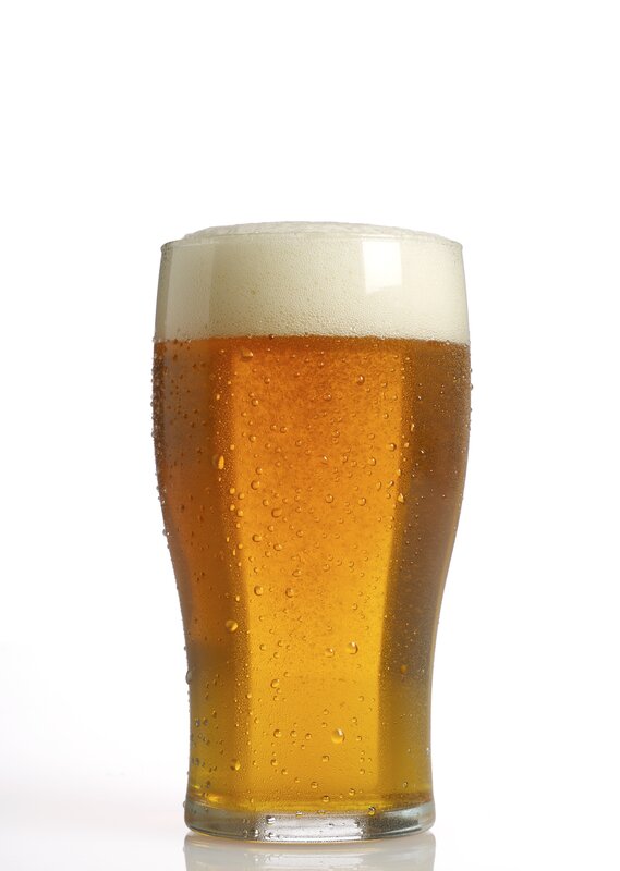 glass of beer with foam