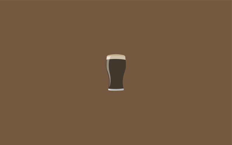 glass of dark beer