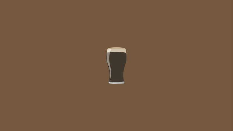 Glass of Dark Beer — Brown
