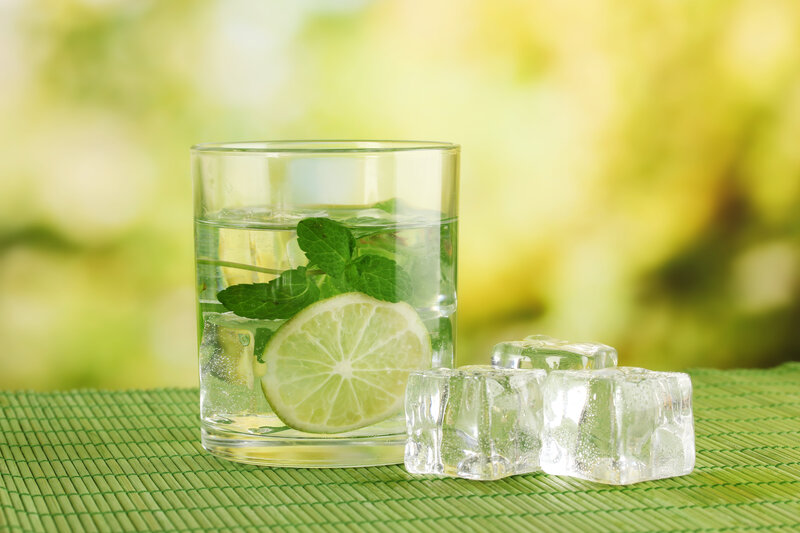 Glass of Lemonade with Mint