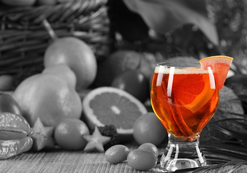 Glass of Orange Drink