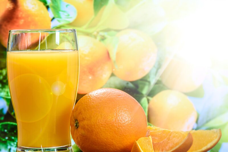 Glass of Orange Juice — Bright