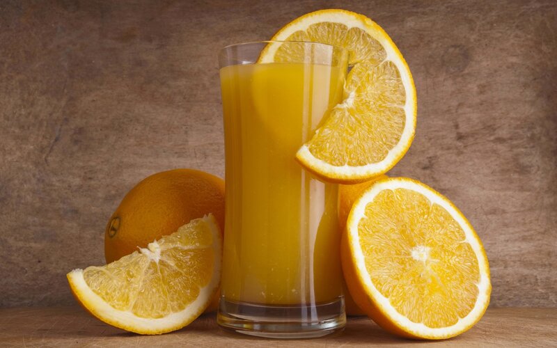 Glass of Orange Juice — Fresh, Photograph