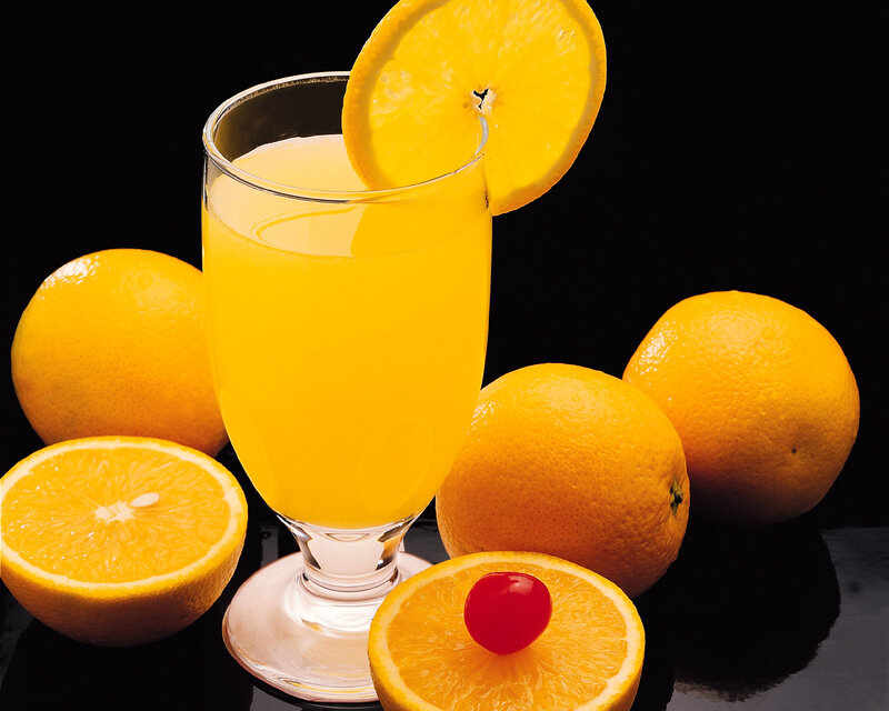 Glass of Orange Juice — Yellow