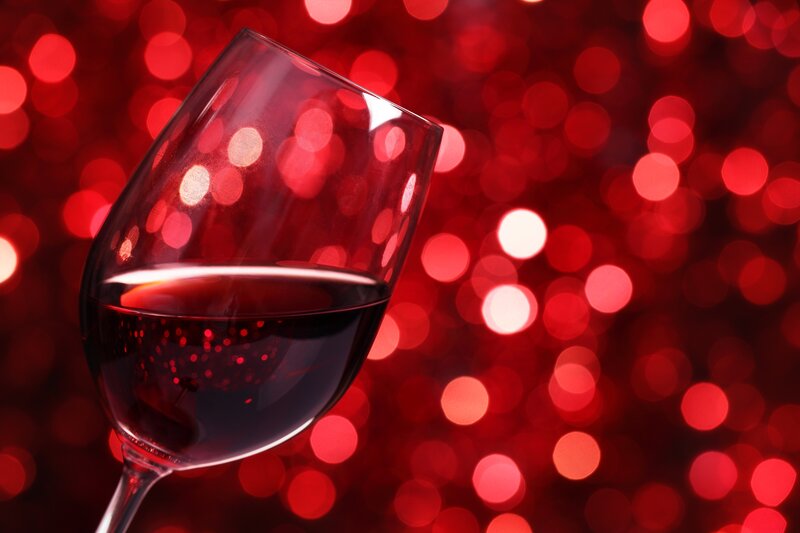 Glass of Red Wine — Celebratory