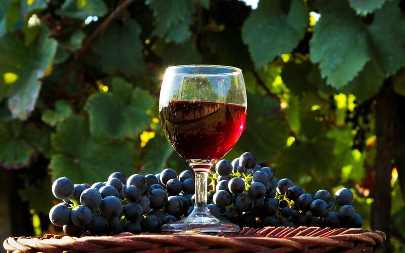 Glass of Red Wine — Serene