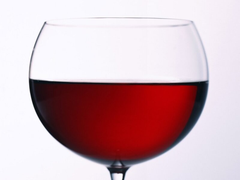 glass of red wine