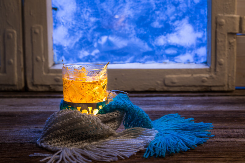 Glass of Tea on Windowsill