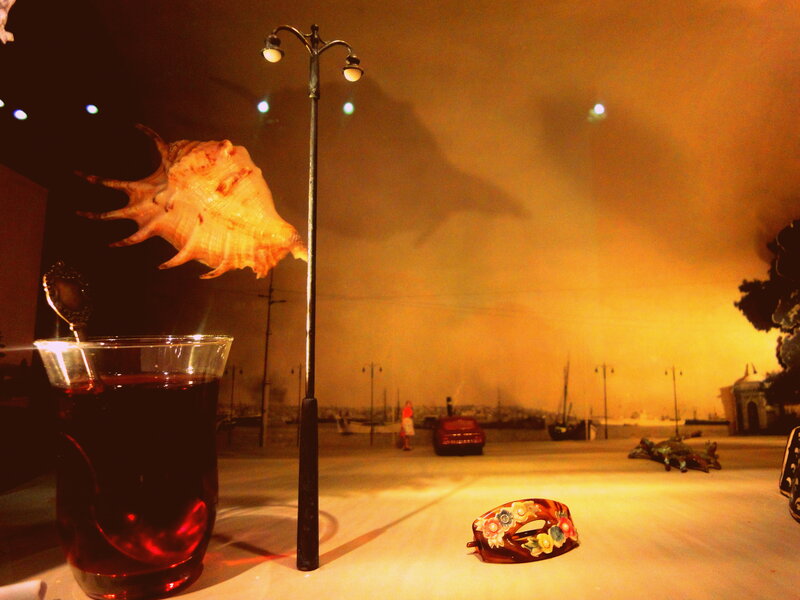 Glass of Tea with Shell