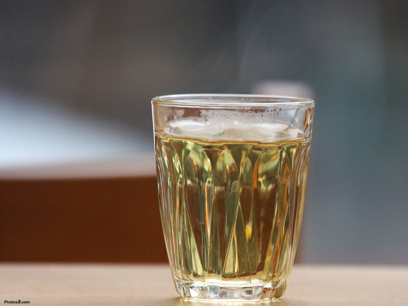Glass of Tea with Steam