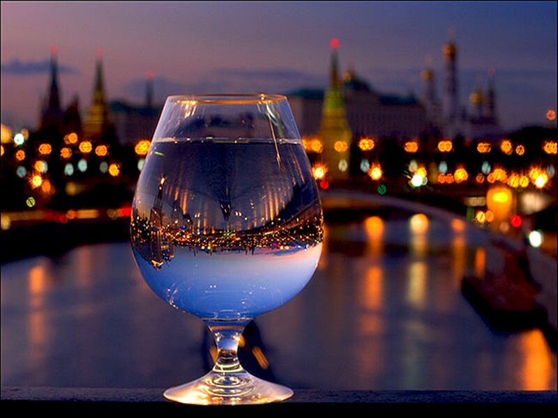 Glass of Water — Blue