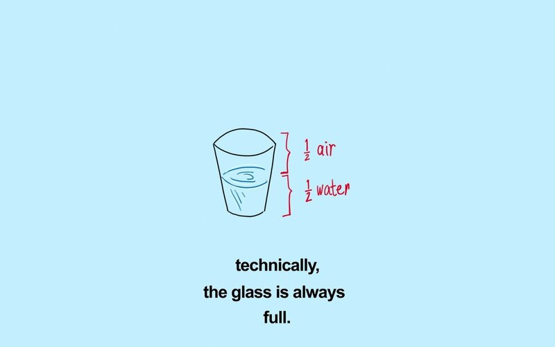 Glass of Water — Light Blue