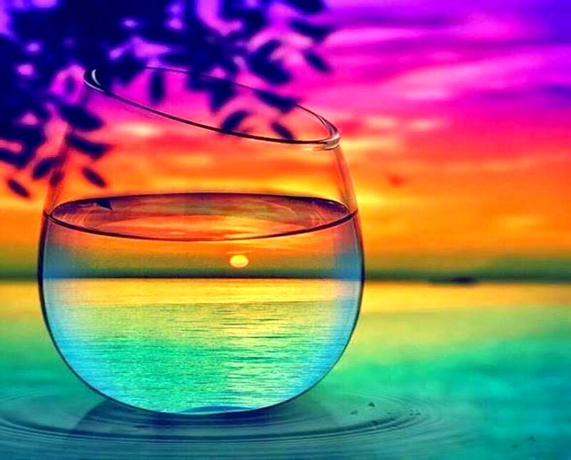 Glass of Water — Purple