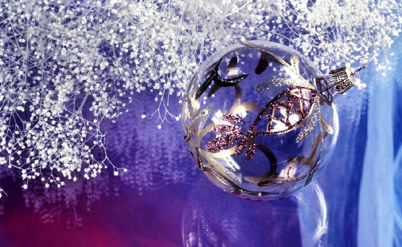 Glass Ornament with Fish