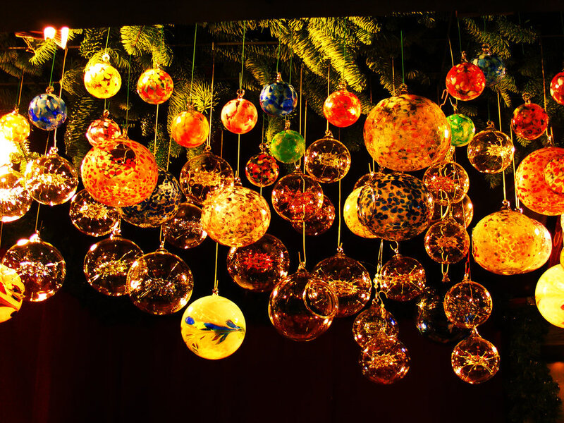 Glass Ornaments Hanging