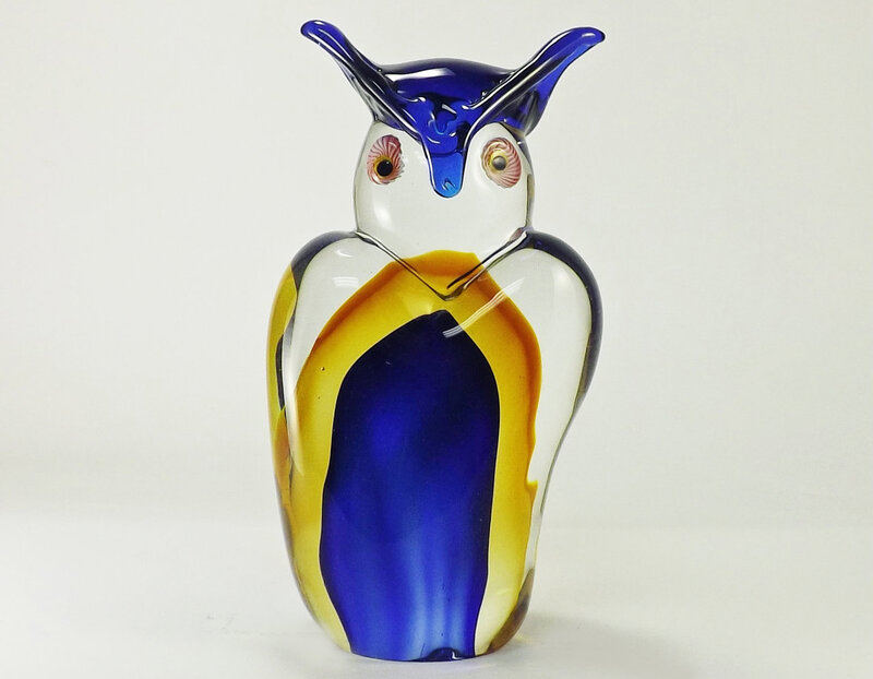 Glass Owl Figurine